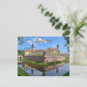 Kasteel Nesvizh in de provincie Minsk in Wit-Rusla Briefkaart (Staand voorkant)