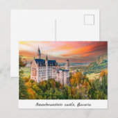 Kasteel Neuschwanstein, Beieren Briefkaart (Voorkant / Achterkant)