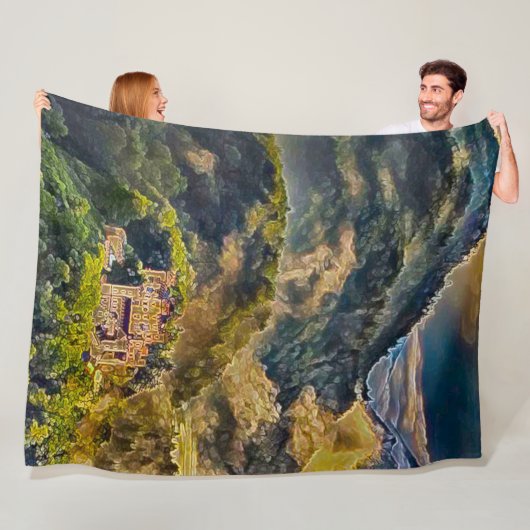 Kasteel Neuschwanstein, Duitsland Acrylkunst Fleece Deken (In situ)