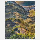 Kasteel Neuschwanstein, Duitsland Acrylkunst Fleece Deken (Voorkant)