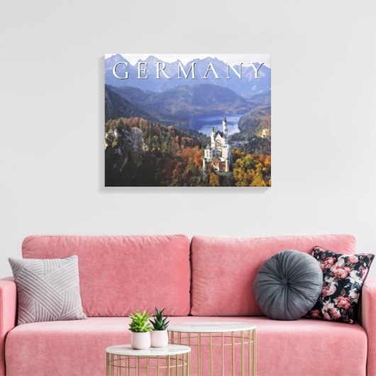 Kasteel Neuschwanstein | Duitsland, Beieren Canvas Afdruk (Insitu (Woonkamer))