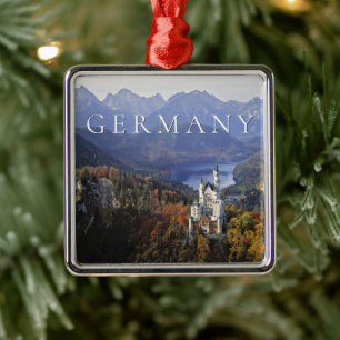 Kasteel Neuschwanstein Duitsland, Beieren Metalen Ornament