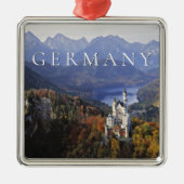 Kasteel Neuschwanstein | Duitsland, Beieren Metalen Ornament (Voorkant)
