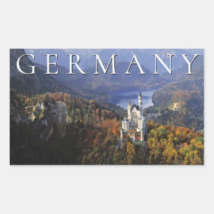Kasteel Neuschwanstein   Duitsland, Beieren Rechthoekige Sticker