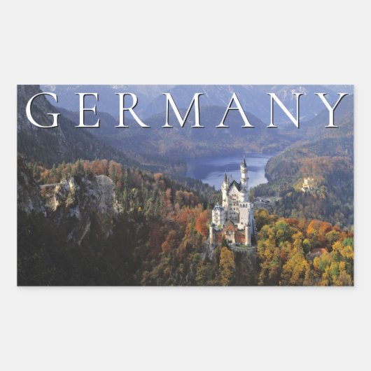 Kasteel Neuschwanstein | Duitsland, Beieren Rechthoekige Sticker (Voorkant)