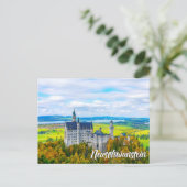 Kasteel Neuschwanstein, Duitsland Briefkaart (Staand voorkant)