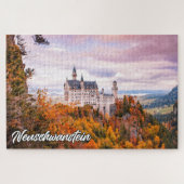Kasteel Neuschwanstein, Duitsland, in de herfst Legpuzzel (Horizontaal)