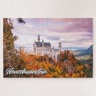 Kasteel Neuschwanstein, Duitsland, in de herfst Legpuzzel