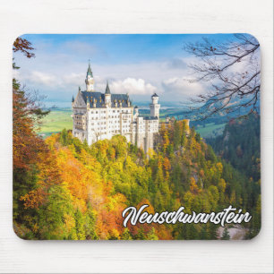 Kasteel Neuschwanstein, Duitsland, in de herfst Muismat