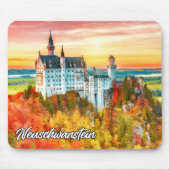 Kasteel Neuschwanstein, Duitsland, in de herfst Muismat (Voorkant)
