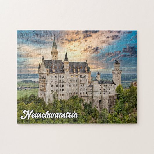 Kasteel Neuschwanstein, Duitsland Legpuzzel (Horizontaal)