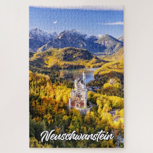 Kasteel Neuschwanstein, Duitsland Legpuzzel (Verticaal)