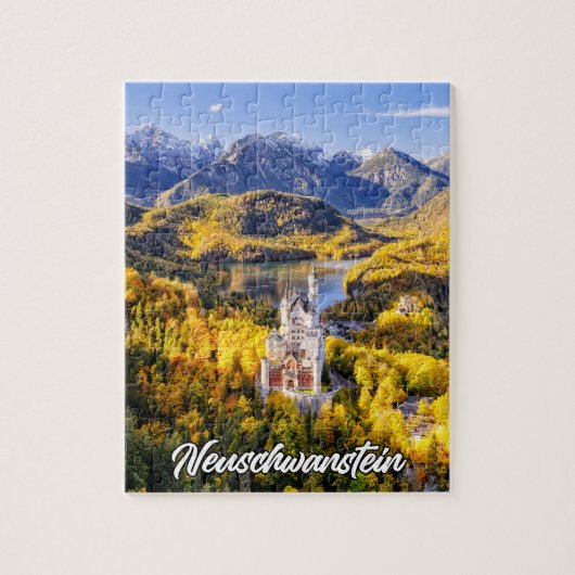Kasteel Neuschwanstein, Duitsland Legpuzzel (Verticaal)