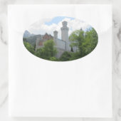 Kasteel Neuschwanstein - Duitsland Ovale Sticker (Tas)