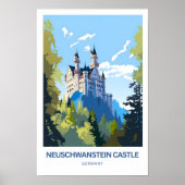 Kasteel Neuschwanstein Duitsland Reizen Poster (Voorkant)