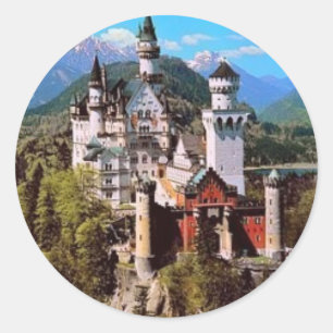 Kasteel Neuschwanstein - Duitsland Ronde Sticker