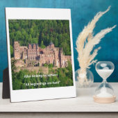 Kasteel Neuschwanstein Frankfurt & Duitse quote Fotoplaat (Zijkant)