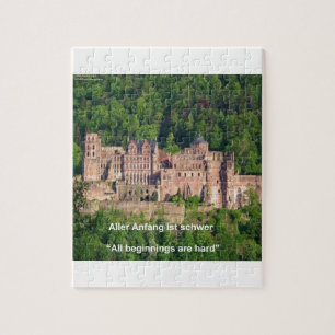 Kasteel Neuschwanstein Frankfurt & Duitse Quote Legpuzzel