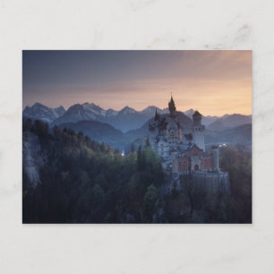 Kasteel Neuschwanstein, gebouwd eind 1800 door Briefkaart