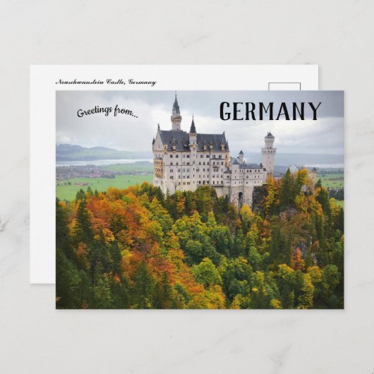 Kasteel Neuschwanstein Hohenschwangau Duitsland Briefkaart (Voorkant / Achterkant)