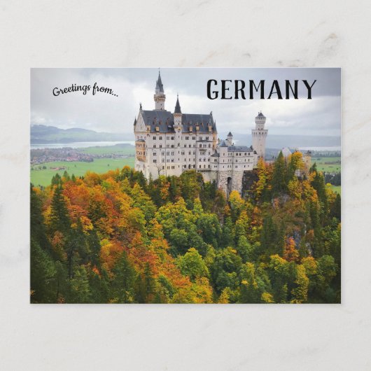 Kasteel Neuschwanstein Hohenschwangau Duitsland Briefkaart (Voorkant)