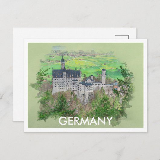 Kasteel Neuschwanstein in Duitsland Briefkaart (Voorkant / Achterkant)