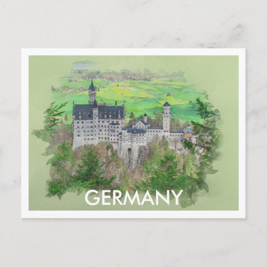 Kasteel Neuschwanstein in Duitsland Briefkaart (Voorkant)