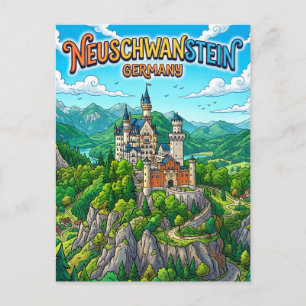 Kasteel Neuschwanstein Schwangau Duitsland Briefkaart