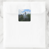 Kasteel Neuschwanstein Vierkante Sticker (Tas)