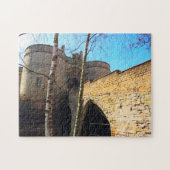 Kasteel Nottingham. Legpuzzel (Horizontaal)