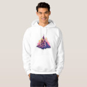 Kasteel op bergtop hoodie (Voorkant volledig)