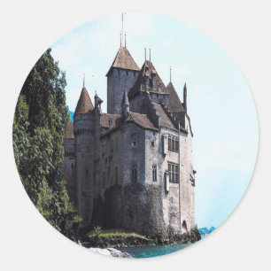 Kasteel op de water sticker