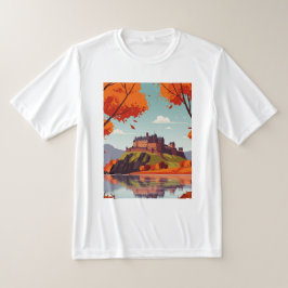 Kasteel op een berg t-shirt