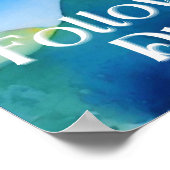 Kasteel op een heuvel, volg je dromen poster (Hoek)