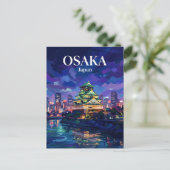 Kasteel Osaka Japan Briefkaart (Staand voorkant)