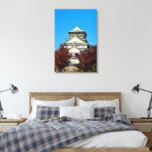 Kasteel Osaka Japan Herfst Reizen Canvas Afdruk (Insitu (Slaapkamer))