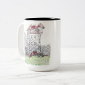 Kasteel Palthetoren in Sprengenberg Tweekleurige Koffiemok (Voorkant links)