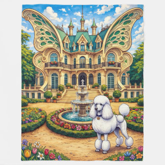 Kasteel Papillion ,Poodle Fleece Deken