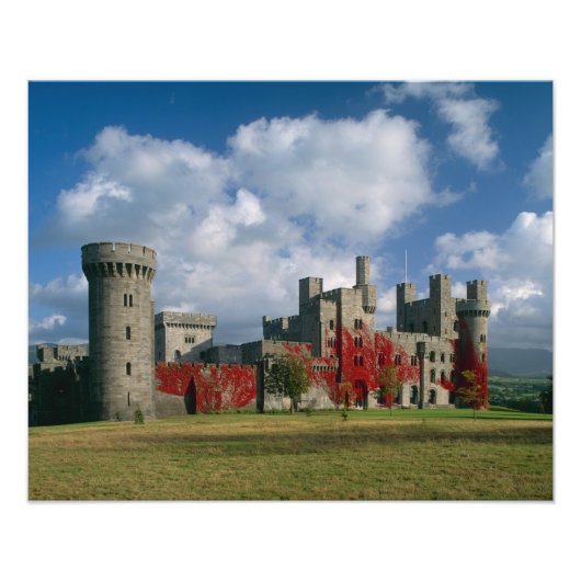Kasteel Penrhyn, Gwynedd, Wales Foto Afdruk (Voorkant)