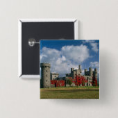 Kasteel Penrhyn, Gwynedd, Wales Vierkante Button 5,1 Cm (Voorkant /achterkant)