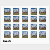 Kasteel Penrhyn, Gwynedd, Wales Vierkante Sticker (Vel)