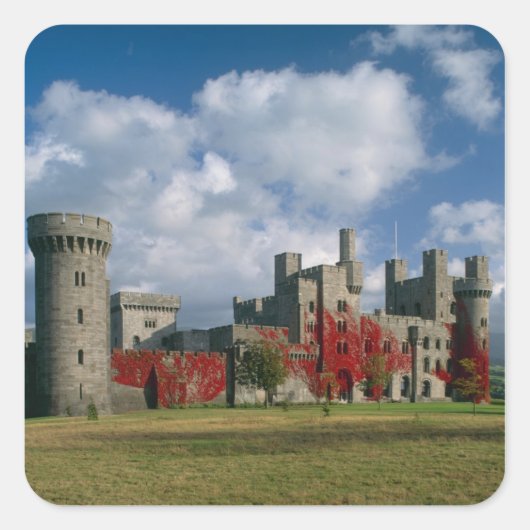 Kasteel Penrhyn, Gwynedd, Wales Vierkante Sticker (Voorkant)