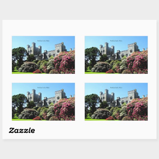 Kasteel Penrhyn, Wales Rechthoekige Sticker (Vel)