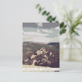 Kasteel Peyrepertuse Cathar Briefkaart (Staand voorkant)