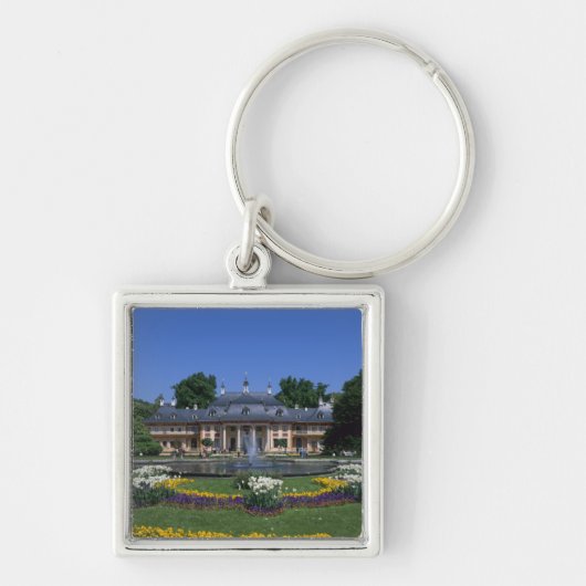Kasteel Pillnitz, Dresden, Saksen, Duitsland Sleutelhanger (Voorkant)