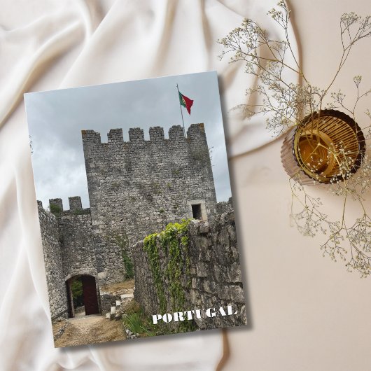  Kasteel Portugal Fotografie, Aangepaste reizen Feestdagenkaart