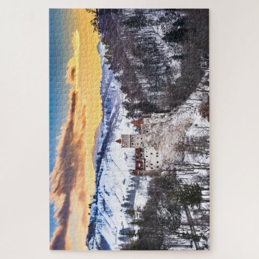 Kasteel Puzzle Bran in Roemenië Legpuzzel (Verticaal)
