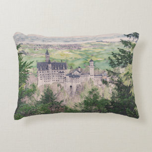 Kasteel Retro Neuschwanstein in Duitsland Accent Kussen