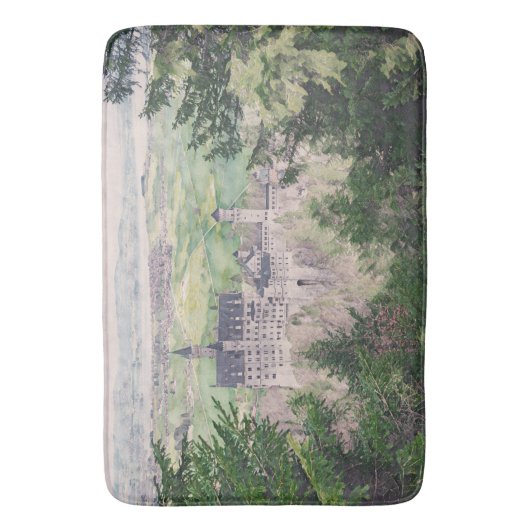 Kasteel Retro Neuschwanstein in Duitsland Badmat (Voorkant Verticaal)