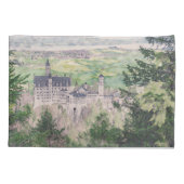 Kasteel Retro Neuschwanstein in Duitsland Kussensloop (Achterkant)